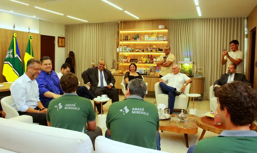img_0286 Governador Clécio e senador Davi reúnem com Amapá Minerals e avançam no processo de retomada da atividade mineral no estado
